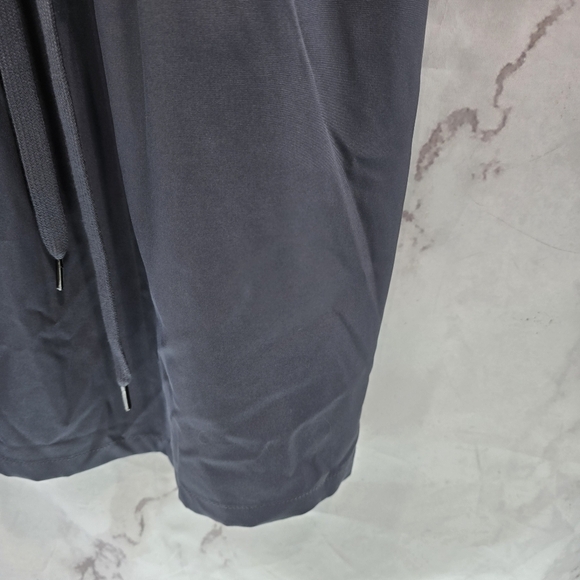 Evereve Dress Womens Large Gray Zip Mock Mini Scout Ribbed Active Drawstring - Picture 5 of 11